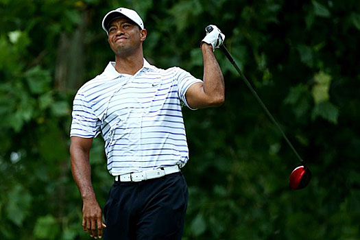 Woods finishes on six-over 148 for 36 holes