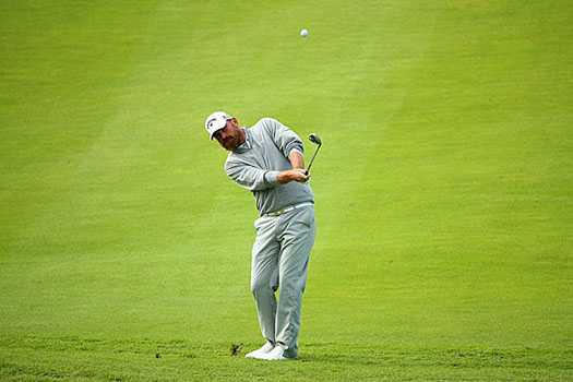 "It was a tricky day today with the wind, especially on my back nine," said Bjorn