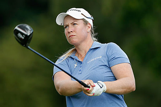 Brittany Lincicome fires a four-under-par 68 on Friday