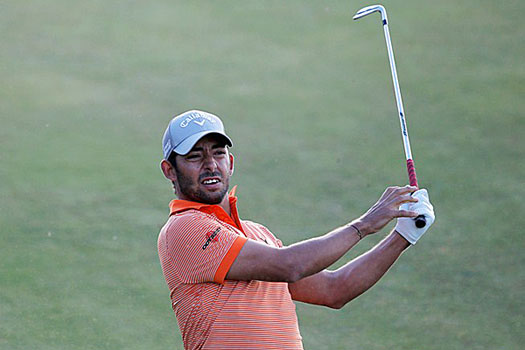 "I thought about the 59 when I started with six birdies," said Larrazabal