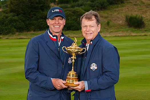 USA Team Vice Captain Steve Stricker and Team Captain Tom Watson