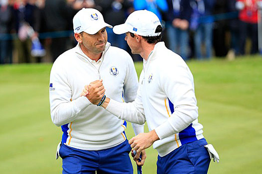 Sergio Garcia and Rory McIlroy win 3 and 2