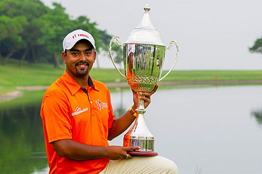 Lahiri secures his second win of the season and fifth Asian Tour victory