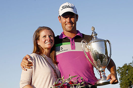 Robert Streb poses with his wife Maggie