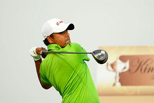 "I'm actually surprised to find myself in the lead," Lahiri said