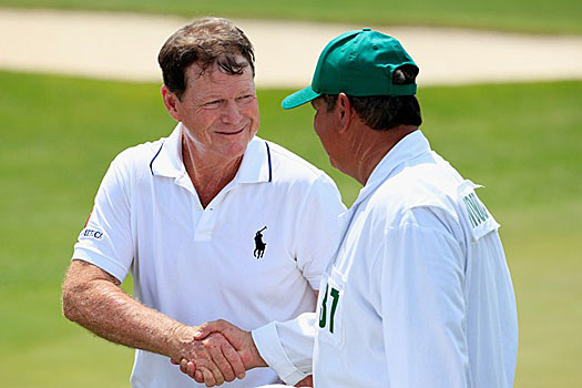 "It's fun to be able to at least be in red figures at Augusta National," Watson said