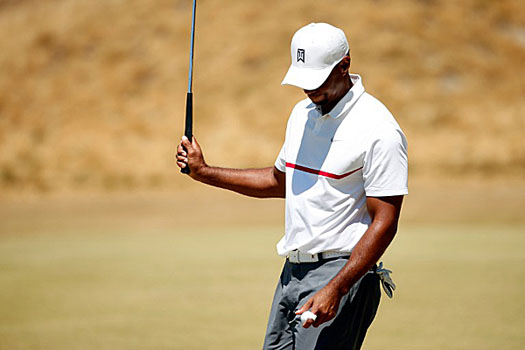 "But I hit a little bit better today. But, again, I made nothing today," Woods said