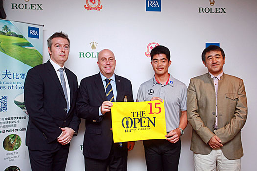 Andrew Herne, Dominic Wall, Liang Wen-chong and Mr. Zhong Min