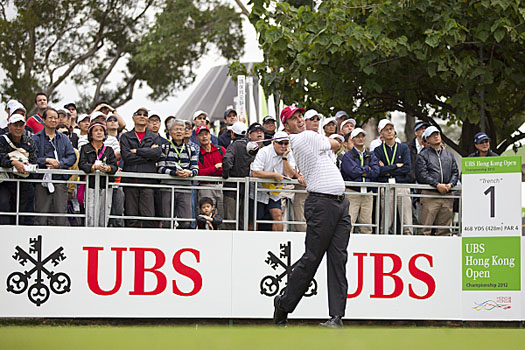 Matt Kuchar in action during the 2012 UBS Hong Kong Open