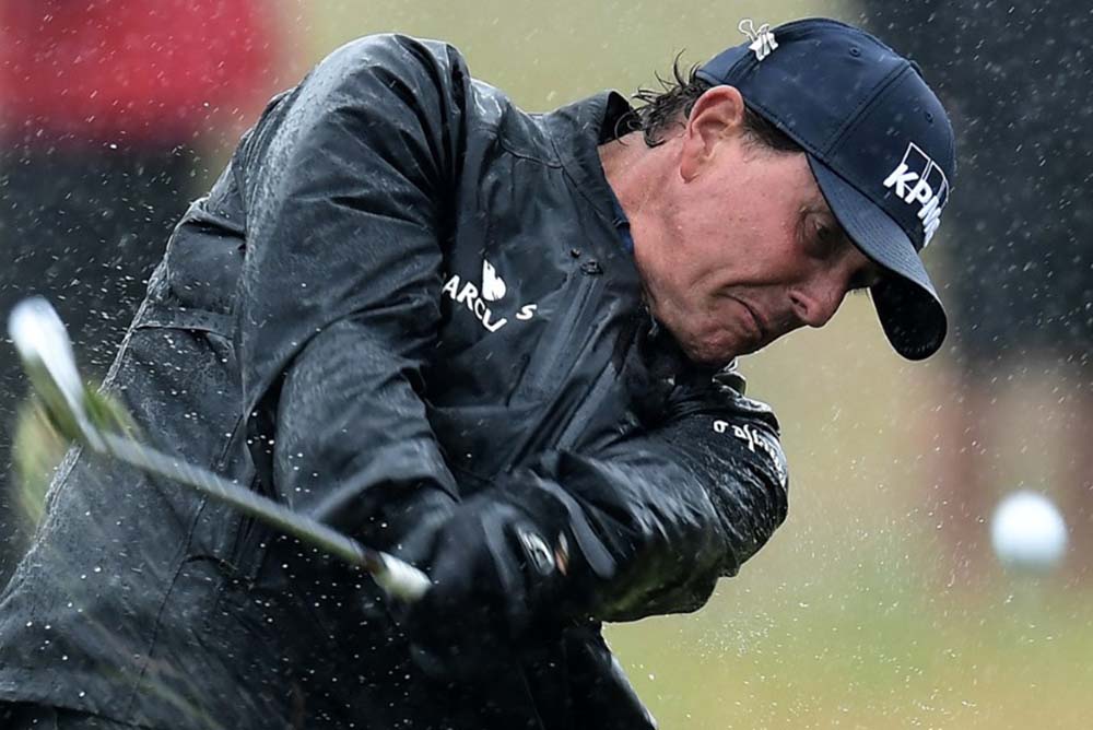I kept the ball in play and played stress-free golf," said Mickelson